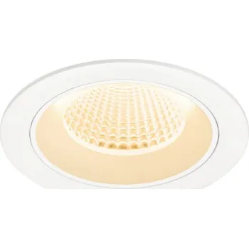 BIG WHITE (SLV) NUMINOS M Stropní vestavné svítidlo, 2700 K, 40°, IP20, kulaté, bílé 1009608