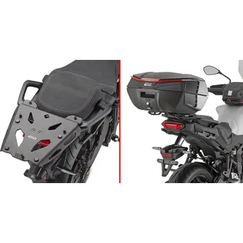 Motodoplněk GIVI SRA2171 hliníkový special rack Yamaha Tracer 9/9 GT/9 GT+ (25) pro MONOKEY, včetně černé plotny