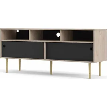 Televizní stolek TV stolek Ruby, hikora / černá