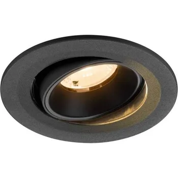 BIG WHITE (SLV) NUMINOS MOVE S Stropní vestavné svítidlo, 2700 K, 40°, IP20, kulaté, černé 1009490