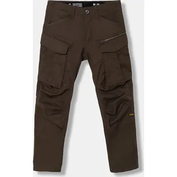Pánské kalhoty Kalhoty G-Star Rovic Zip 3D Regular Tapered D02190.E064 hnědá 98X, vel. 30/32
