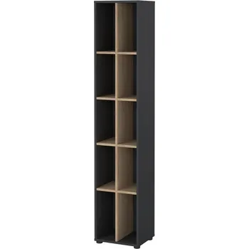 Knihovna Knihovna Sigal III, šedá / hikora jackson