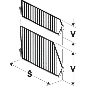 Prodejní regál Dělítko RDE 660/290mm - 2632