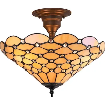 Endon 64300 - Přisazený lustr Tiffany PEARL 3xE27/60W/230V pr. 37 cm
