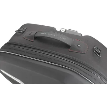 Zavazadlo na motocykl GIVI ST609+ boční brašny , polotuhé provedení, černé, objem 2x25 l., rozšiřitelné, nutný nosič TE