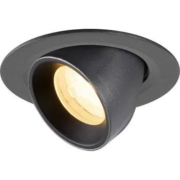 BIG WHITE (SLV) NUMINOS GIMBLE XS Stropní vestavné svítidlo, 3000 K, 40°, IP20, kulaté, černé 1010047