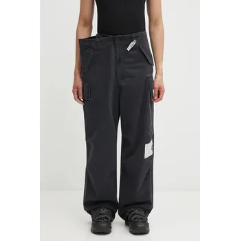 Pánské kalhoty Bavlněné kalhoty Maison MIHARA YASUHIRO HUGE LAYERED, L, černá, 99X