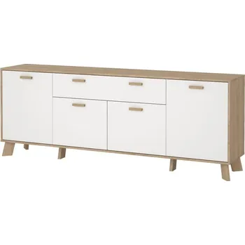 Komoda Komoda Iker III, hikora jackson / bílá