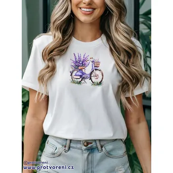 Dámské tričko Trička s potiskem Tričko s potiskem, LEVANDULE BABETA, 1 ks zvolte VELIKOST textilu ZDE:: M- velikost typ Beagle