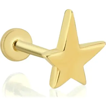 Piercing Lillian Vassago Zlatý piercing labreta s motivem hvězdy LLV92-GPI053LB