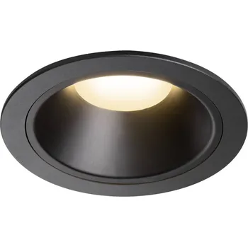 BIG WHITE (SLV) NUMINOS XL Stropní vestavné svítidlo, 3000 K, 55°, IP20, kulaté, černé 1009942