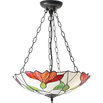 Endon 70946 - Lustr na řetězu Tiffany BOTANICA 3xE27/60W/230V pr. 45 cm