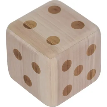 by inspire Dřevěná dekorace Kostka, 15 cm