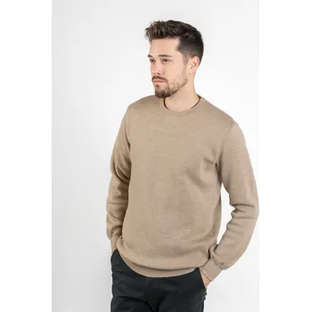Pánský svetr TallGuys Pánský prodloužený merino svetr | Mocca Velikost: 3XL