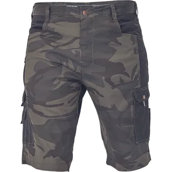 pracovní kraťasy Červa | Cerva MAX pracovní šortky modrá/zelená - 58 / antracitová/šedá 520052