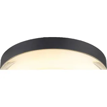 BIG WHITE (SLV) CYFT XL Přisazené nástěnné a stropní svítidlo, 2700/3000/4000 K, 15 W, PHASE, 125°, IP65 černá / čirá 1010210