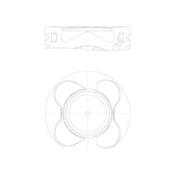 Píst motoru Píst MAHLE 081 PI 00112 000