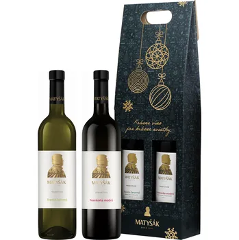 Víno Matyšák Vánoční Set Tramín Červený + Frankovka Modrá 2x0,75l 13% 1,5l