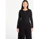 Tričko GAP Ribbed Logo T-Shirt Black L