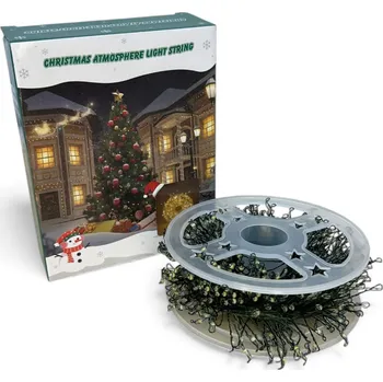 Vánoční dekorace Venkovní vánoční mikro LED girlanda se záblesky 20 m (600 LED) Vánoční osvětlení: Teplá/studená bílá