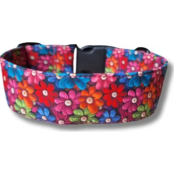 Obojek pro psa Softshellový obojek pro psa - KYTIČKY, L, 3 cm