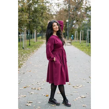 Dámské šaty Mušelínové šaty hnědá XL