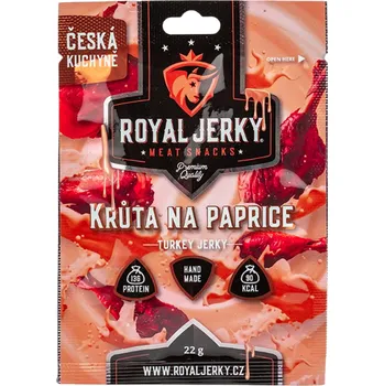 Sušené maso Royal Jerky: Krůta na paprice 22g
