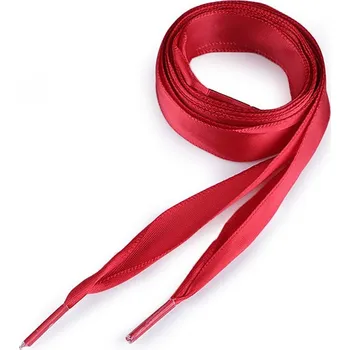 Tkaničky do bot Saténové tkaničky do bot, tenisek a mikin délka 110 cm červená 2ks