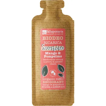 laSaponaria Náplň do roll-on deodorantu Sunrise - Mango & Grapefruit BIO (40 ml) - tropická vůně