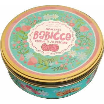 Máslové sušenky v plechové dóze 114 g pro babičku