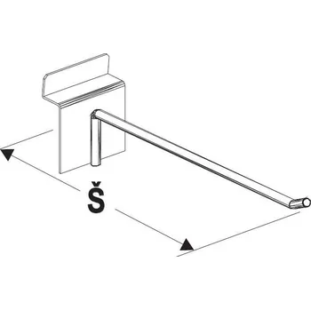 Prodejní regál Jednoháček 1K 200mm - 2416