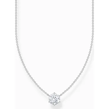 Řetízek Thomas Sabo KE2210-051-14-L45V Silver necklace with white zirconia pendant