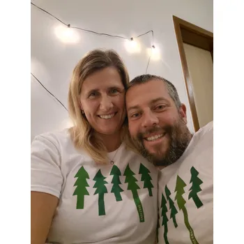 Pivo Tričko Sibeeria bílé se stromečky Pánské