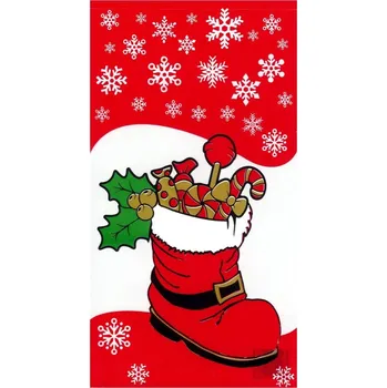 Mikulášsky sáček PP 20x37 cm - Mikulášská kozačka - 1 ks