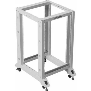 Serverovna Lanberg Otevřený rack 19" 18U 600X800 šedý