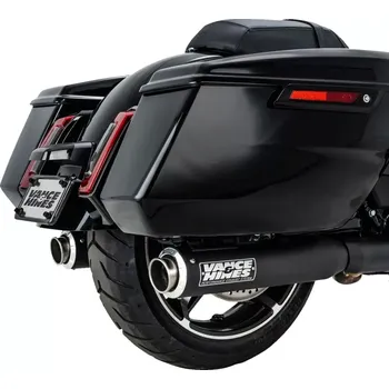Výfuk pro motocykl Koncovky výfuku VANCE & HINES SUPERSPORT SLIP-ONS HARLEY DAVIDSON TOURING rok 2017-2023 viz popis, barva černá (doplňky pro motocykly Harley Davidson)