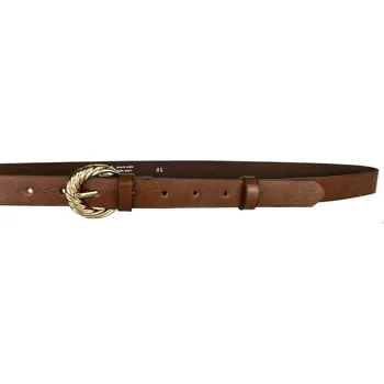 Módní doplněk PENNY BELTS Kožený opasek Z2505-48 hnědý - 80 cm