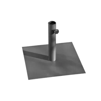 Slunečník PODSTAVEC NA DEŠTNÍK 40 x 40 CM, KOVOVĚ ŠEDÝ*0834