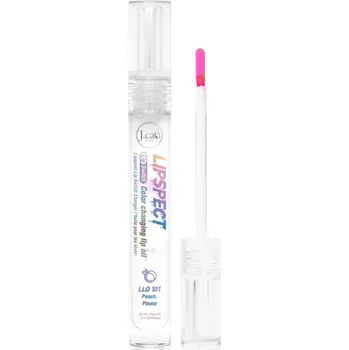 Lesk na rty J.Cat Beauty Lipspect olej na rty s měnící se barvou odstín 101 Peach, Please 3 ml