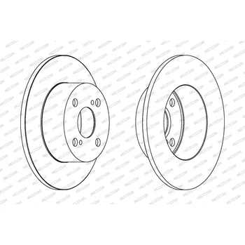 Brzdový kotouč Brzdový kotouč FERODO DDF1487