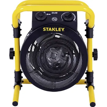 PC ventilátor STANLEY SXJH102000E topný ventilátor 2000W 20 m² černožlutá