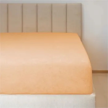 Prostěradlo Dětské froté prostěradlo bledě oranžové 3 Velikost: Prostěradlo 60/120 cm N