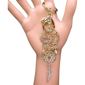 Lapač snů Přívěsek na klíče - Lapač snů - Měsíc a slunce