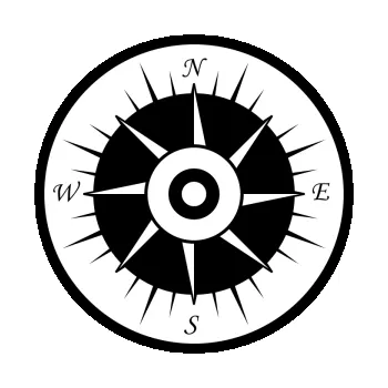 Polep vozidla SAMOLEPKA Tištěný kompas černobílý 005 (40 x 40) NA AUTO, NÁLEPKA, FÓLIE, POLEP, TUNING, VLASTNÍ TEXT, TISK, AUTOSAMOLEPKY.cz, POLEPY, OBRÁZEK, LOGO, SAMOLEPKY