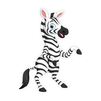 Samolepicí dekorace na vozidlo Barevná zebra 002 pravá na zadních (7,7 x 10) SAMOLEPKA NA AUTO, NÁLEPKA, FÓLIE, POLEP, TUNING, VLASTNÍ TEXT, TISK, AUTOSAMOLEPKY.cz, POLEPY, OBRÁZEK, LOGO, 3D STICKERS