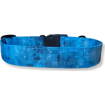 Obojek pro psa Softshellový obojek pro psa - MODRÝ ABSTRAKT, S, 2 cm