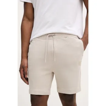 Pánské kraťasy Bavlněné šortky BOSS Orange Sewalk 50511726 béžová 01B, vel. XXL