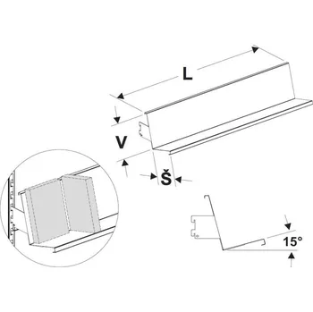 Prodejní regál Police na knihy 1000/300/200mm - 2704