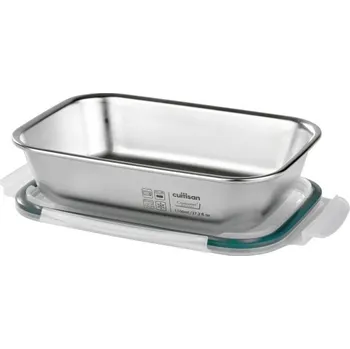 Dóza na potraviny Nerezová obdelníková dóza Cuitisan 1100ml