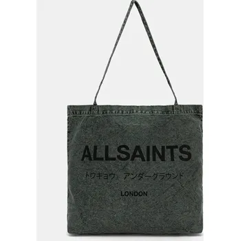 Bavlněná taška AllSaints modrá barva, M170XB 78X, vel. ONE SIZE